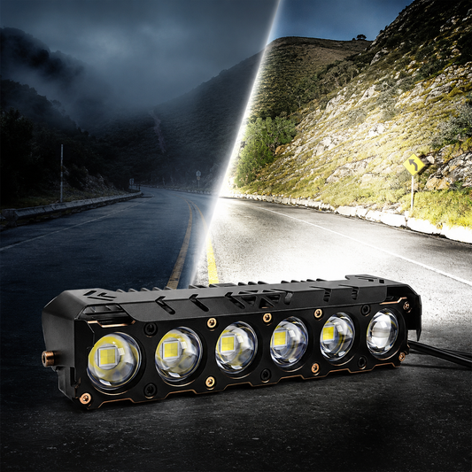 🌙 Barra LED 6 Lupas — Visión Total de Noche 🌙