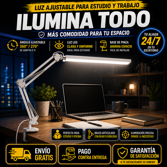 🔦 LumiArm - Luz LED Flexible para Escritorio y Home Office