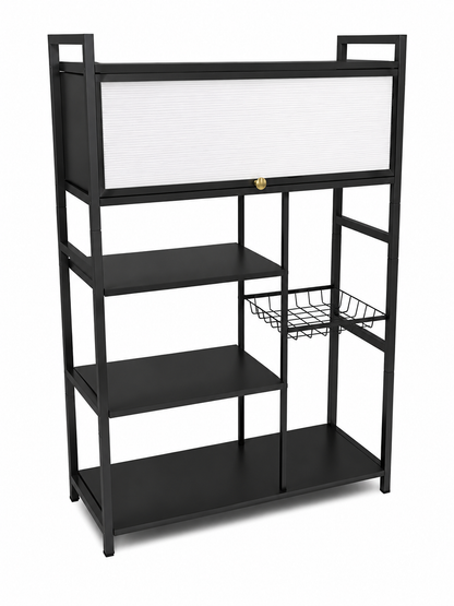 🍽️🔧 Estantería Organizadora para Cocina con Tapa 🖤✨