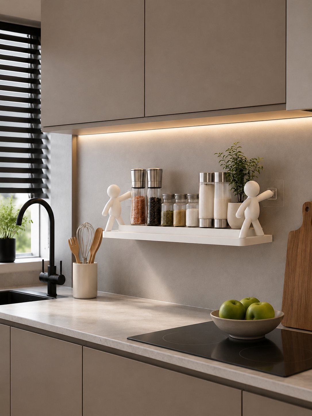 Lo pones y tu cocina cambia ✨🏡| Estante Organizador Humanoide 👥