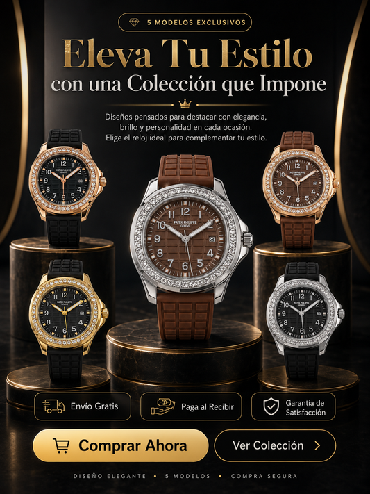 ✨ Eleva tu estilo | Relojes Elegantes con Brillo ⌚