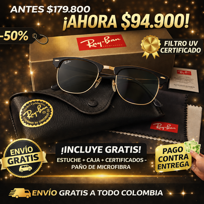🔥Gafas De Sol Clásicas Clubmaster😍